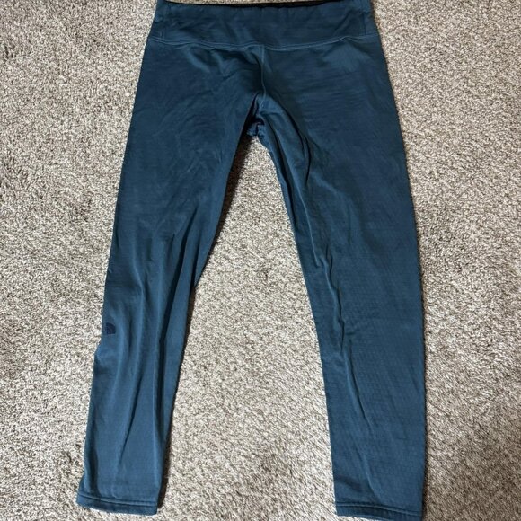 The North Face Pants Womens XL Blue Teal Thermal Base Layer Leggings Leggings - Picture 1 of 10